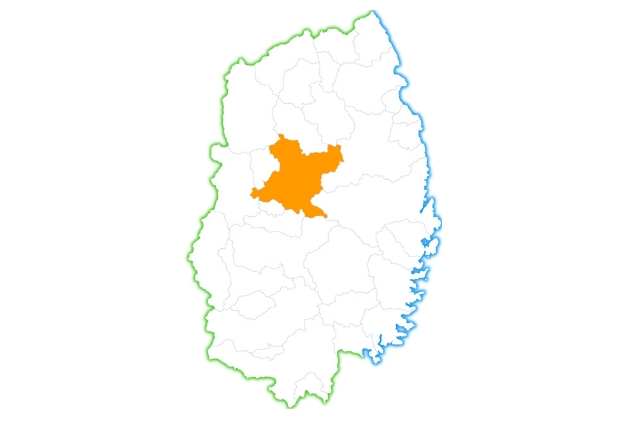 岩手県盛岡市の地図